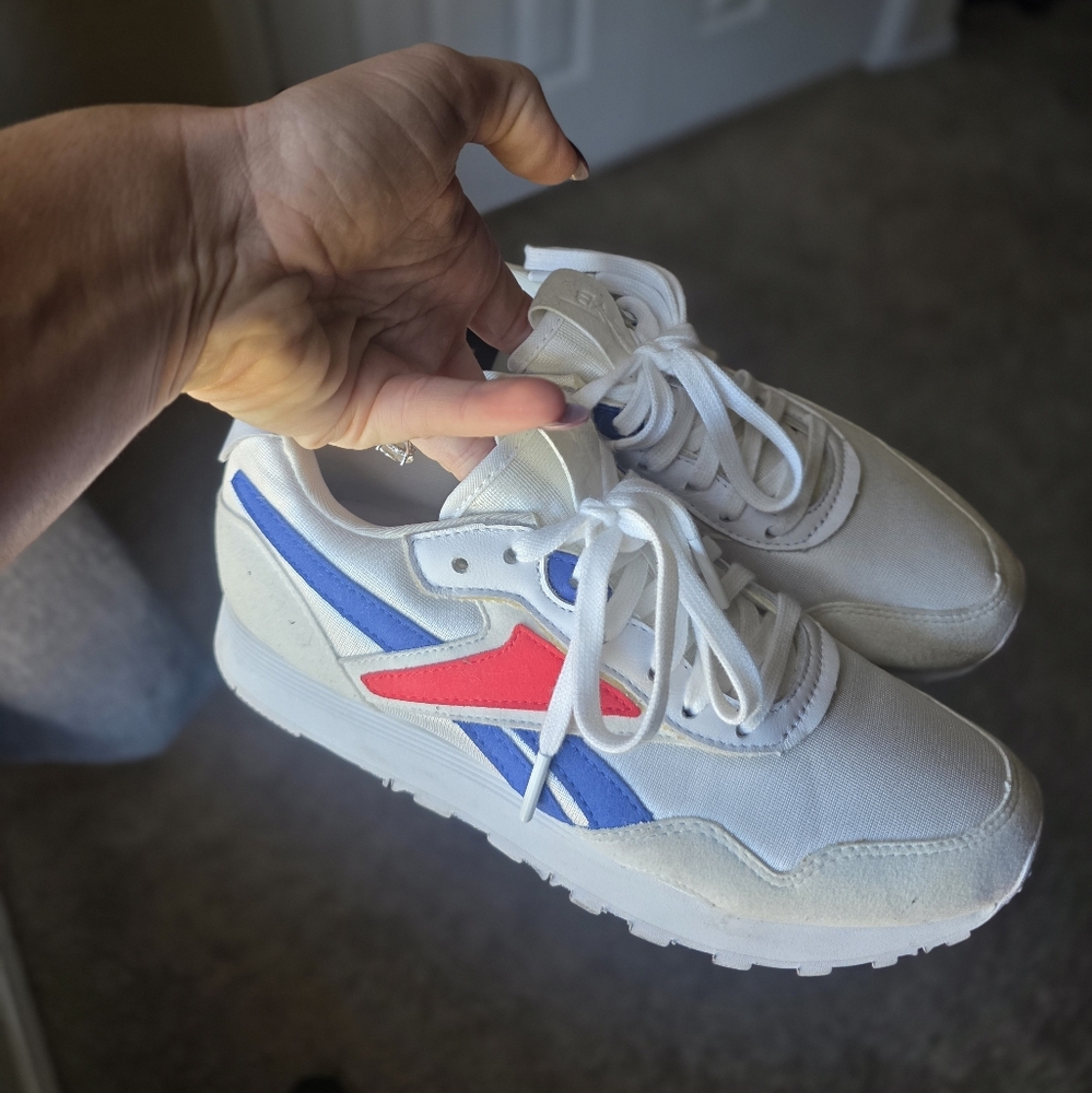 Reebok Red White and Blue Athletic Shoes
